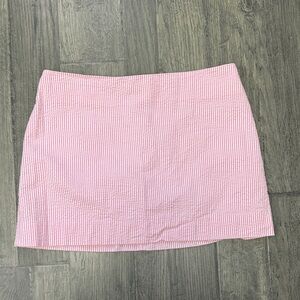 Lilly Pulitzer Pink and White Mini Skirt
